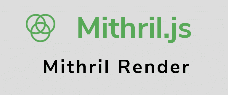 Mithril.js DOM elements Hello World